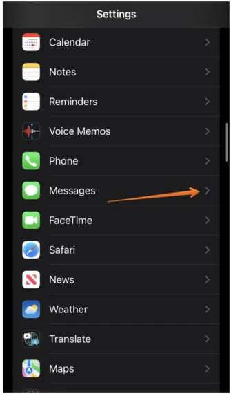 Click-on-Messages-in-Settings